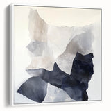 Abstract Art Prints – Neutral Collage in Black, White & Gray