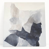 Abstract Art Prints – Neutral Collage in Black, White & Gray