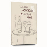 Large abstract wall art on acrylic glass featuring swirling blue and gray hues, ideal for bedroom or dining room decor.