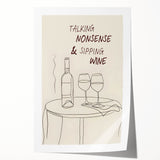 Extra large rolled print of floral art in pastel shades, ideal for dining room or bathroom wall decor.