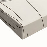 Large art featuring a black and white landscape painting on stretched canvas, ideal for bedroom wall decor.