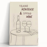 Black and white photo of assorted fruits and vegetables on stretched canvas, ideal for kitchen wall art.