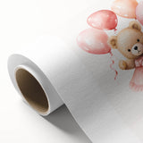 Ballerina Teddy with Balloons Print - Girls Bedroom Wall Art