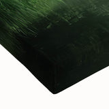 Close-up of a stretched canvas showcasing a vibrant landscape bridge design with rich colors and intricate details, perfect for home decor or art collectors.