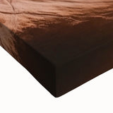 Close-up of a stretched canvas showcasing a vibrant landscape of canyons, featuring rich earthy tones and intricate textures, ideal for home decor and nature enthusiasts.