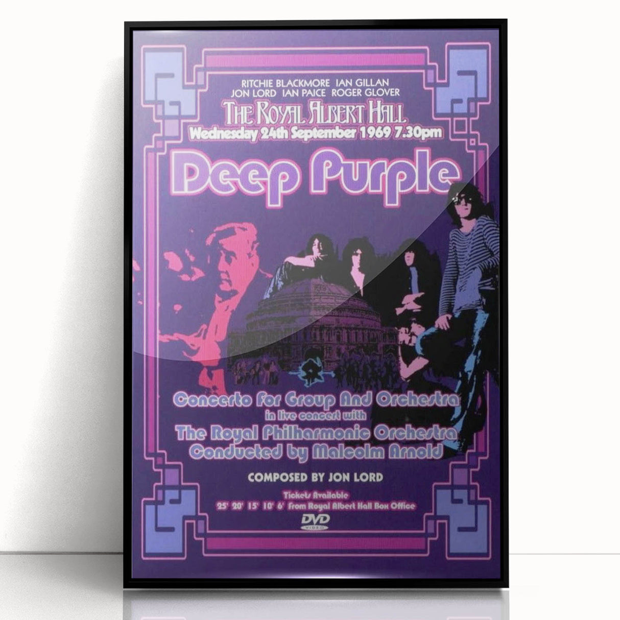 Deep Purple Royal Albert Hall Retro Poster - Vintage Concert Art