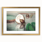 Victoria Regia Water Lily Realism Art Print - Classical Realism Canvas Decor