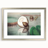 Victoria Regia Water Lily Realism Art Print - Classical Realism Canvas Decor