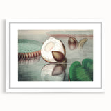 Victoria Regia Water Lily Realism Art Print - Classical Realism Canvas Decor