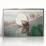 Victoria Regia Water Lily Realism Art Print - Classical Realism Canvas Decor
