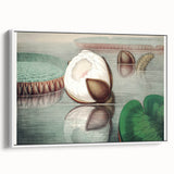 Victoria Regia Water Lily Realism Art Print - Classical Realism Canvas Decor
