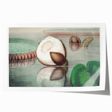 Victoria Regia Water Lily Realism Art Print - Classical Realism Canvas Decor