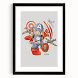 Superhero Puppy Boys Room Wall Art – Fun Kids Wall Art Prints