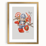 Superhero Puppy Boys Room Wall Art – Fun Kids Wall Art Prints