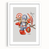 Superhero Puppy Boys Room Wall Art – Fun Kids Wall Art Prints