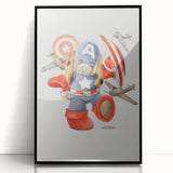 Superhero Puppy Boys Room Wall Art – Fun Kids Wall Art Prints