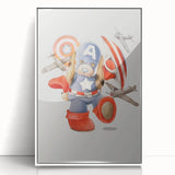 Superhero Puppy Boys Room Wall Art – Fun Kids Wall Art Prints