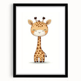 Cute Giraffe Nursery Wall Art – Baby Room & Kids Decor Print