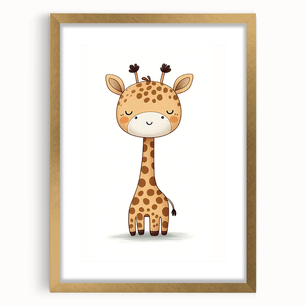 Cute Giraffe Nursery Wall Art – Baby Room & Kids Decor Print