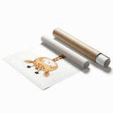 Cute Giraffe Nursery Wall Art – Baby Room & Kids Decor Print