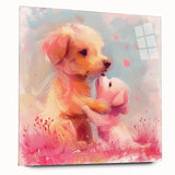 Puppy Love - Kids Room Wall Art Canvas and Framed Options
