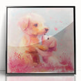 Puppy Love - Kids Room Wall Art Canvas and Framed Options