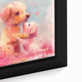 Puppy Love - Kids Room Wall Art Canvas and Framed Options