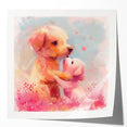 Puppy Love - Kids Room Wall Art Canvas and Framed Options