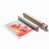 Puppy Love - Kids Room Wall Art Canvas and Framed Options