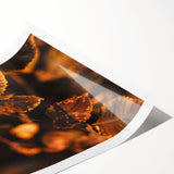 Extra large wall art featuring line art flowers in muted earth tones on a rolled canvas, ideal for large living room decor.