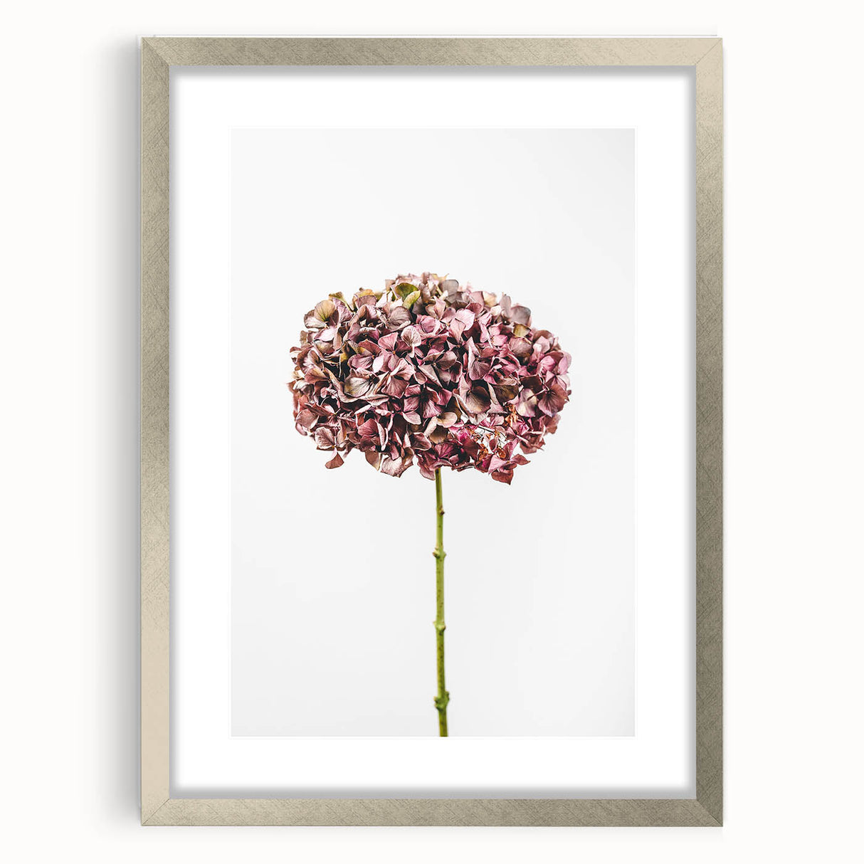 Textured art depicting abstract spring scenery in pastel shades on a framed silver mat, ideal for bedroom wall decor.