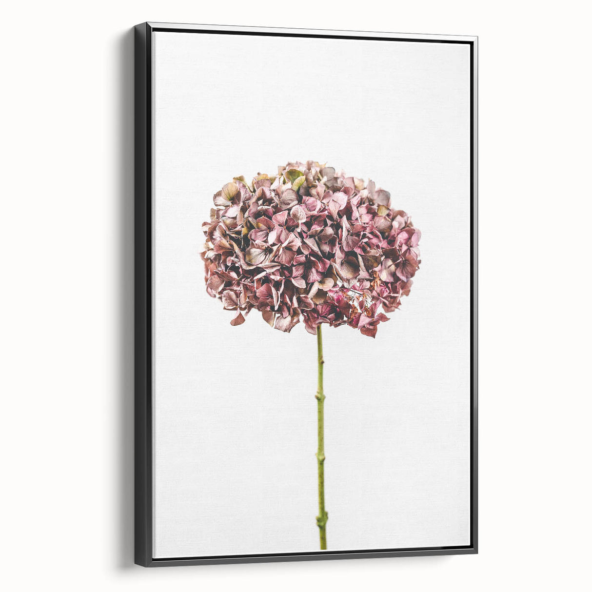 Black and white vintage poster art of a spring landscape on framed canvas, ideal for bedroom wall decor.