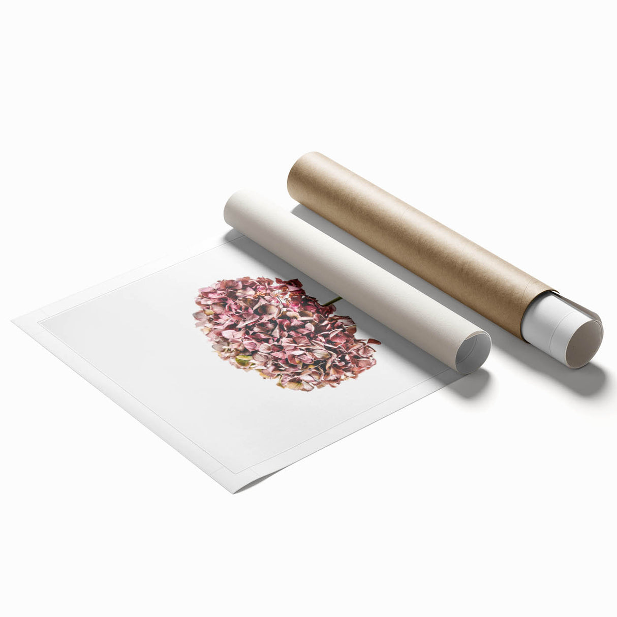 Extra large rolled canvas print featuring a vibrant floral design in spring colors, ideal for bathroom or living room decor.