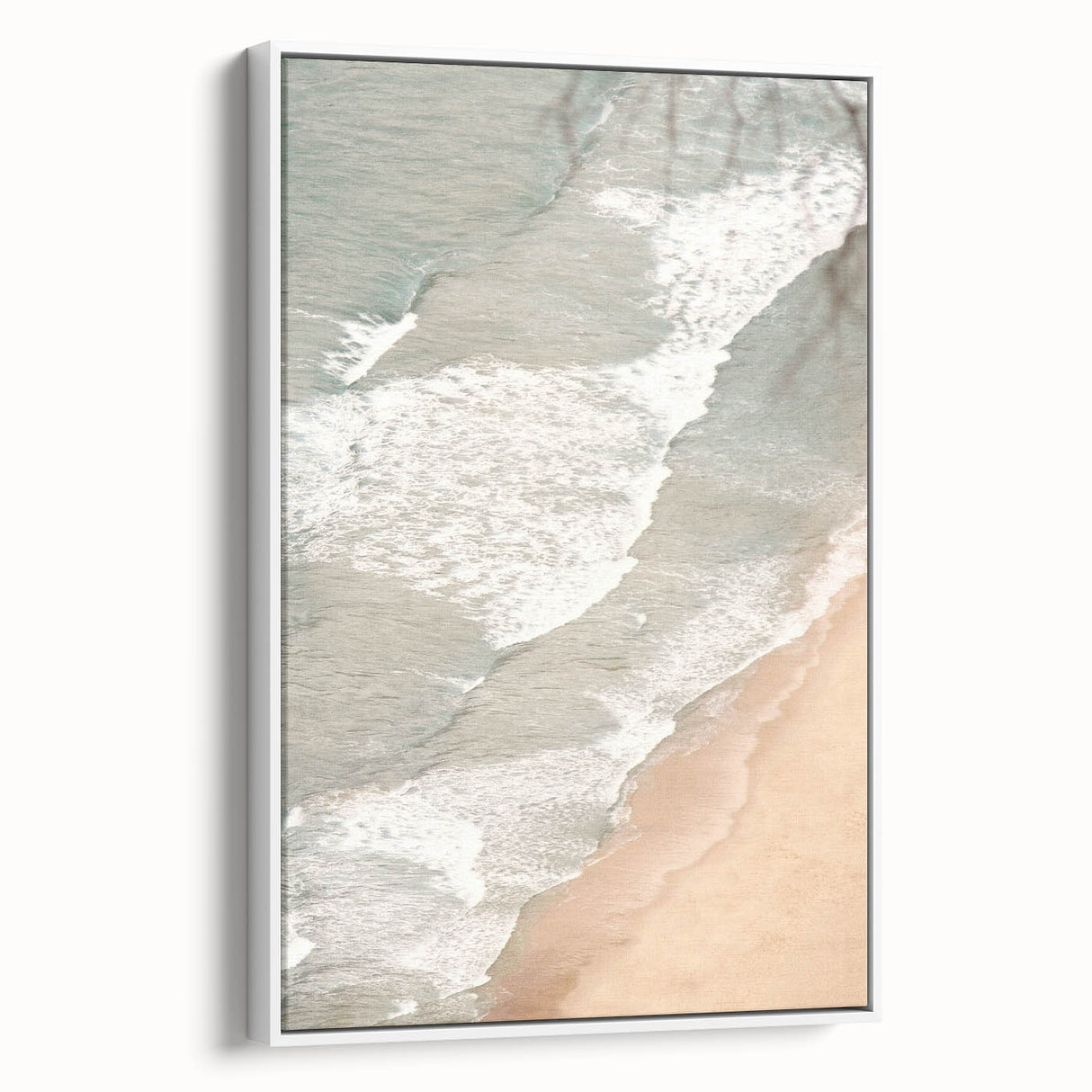 Vintage poster art featuring a vibrant, colorful abstract design on a large framed canvas, ideal for living room decor.