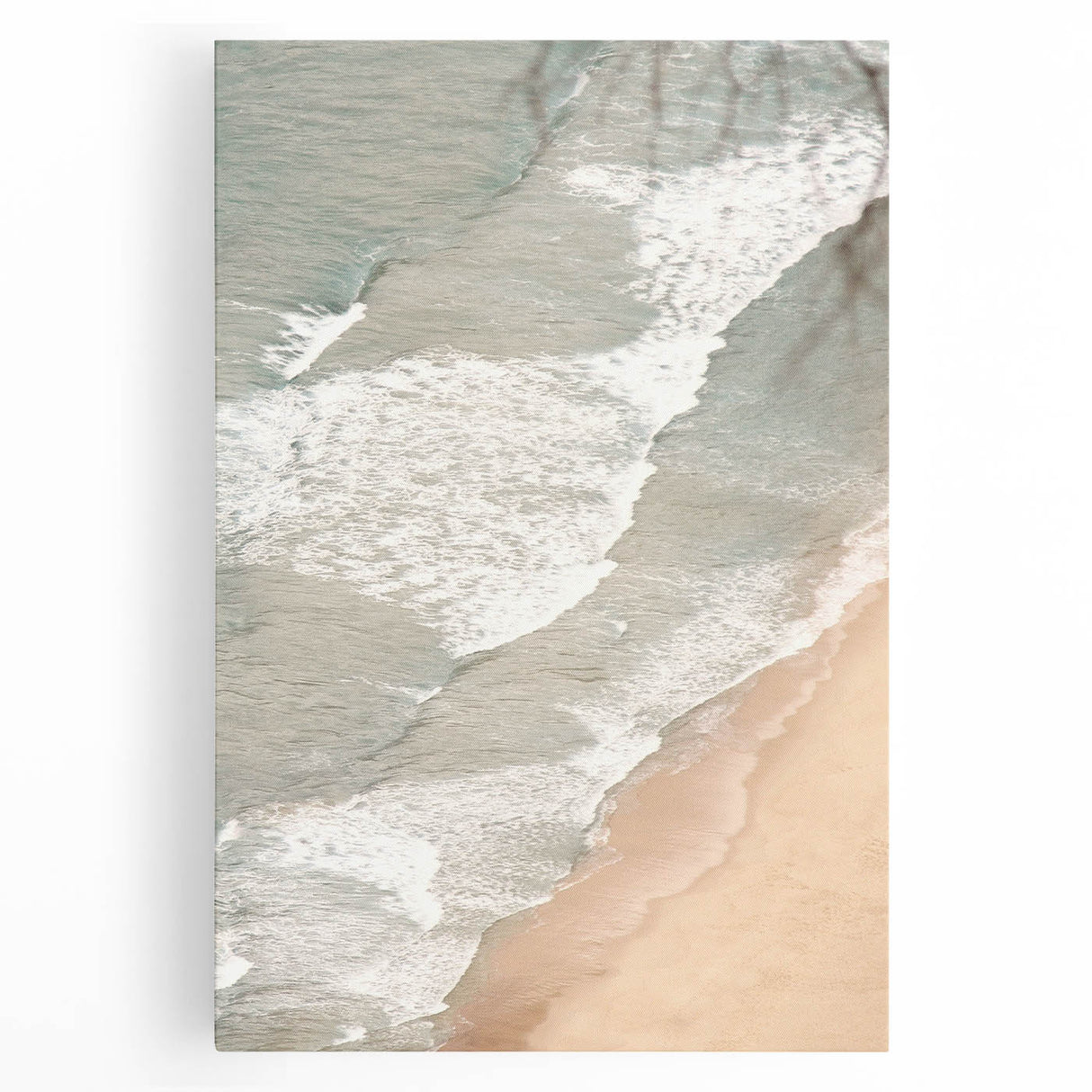 Large black and white abstract canvas print, ideal for kitchen wall art.