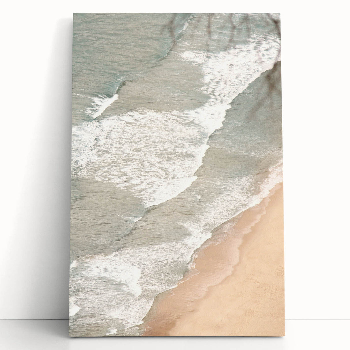 Large black and white abstract canvas portraying flowing patterns, ideal for kitchen wall art or bedroom ambiance.