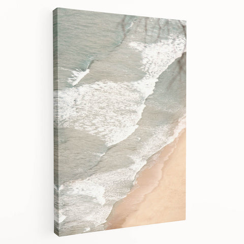 Large abstract canvas art in vibrant summer colors, suitable for kitchen wall decor.