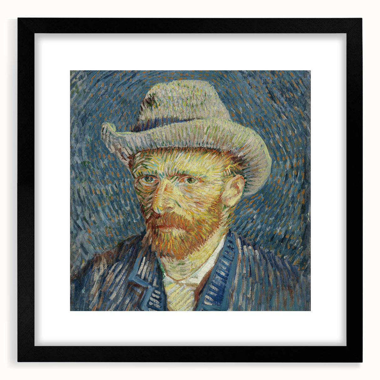 Extra large framed abstract art print with vibrant, colorful textures, ideal for living room decor.