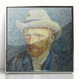 Framed acrylic print of a Van Gogh-inspired abstract painting in vibrant colors, ideal for nursery wall art.