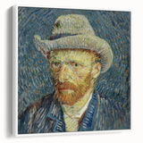 Extra large framed canvas of Vincent van Gogh's vintage poster art, featuring vibrant colors on a black background.
