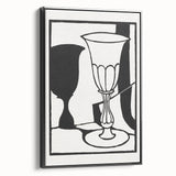 Modern Black and White Wall Art - The Cup by Roger Fry