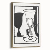 Modern Black and White Wall Art - The Cup by Roger Fry