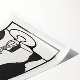 Modern Black and White Wall Art - The Cup by Roger Fry