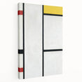 Modern Abstract Art Print - Mondrian's Red, Yellow, and Blue