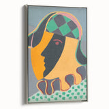 Abstract Pierrot Head Wall Art - Modern Vibrant Art Prints
