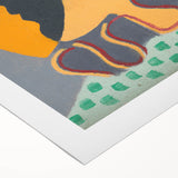 Abstract Pierrot Head Wall Art - Modern Vibrant Art Prints