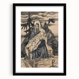 Modern Pietà Artwork - Abstract Religious Wall Art by Galanda