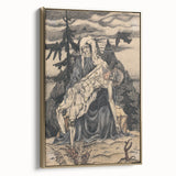 Modern Pietà Artwork - Abstract Religious Wall Art by Galanda