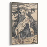 Modern Pietà Artwork - Abstract Religious Wall Art by Galanda