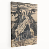 Modern Pietà Artwork - Abstract Religious Wall Art by Galanda